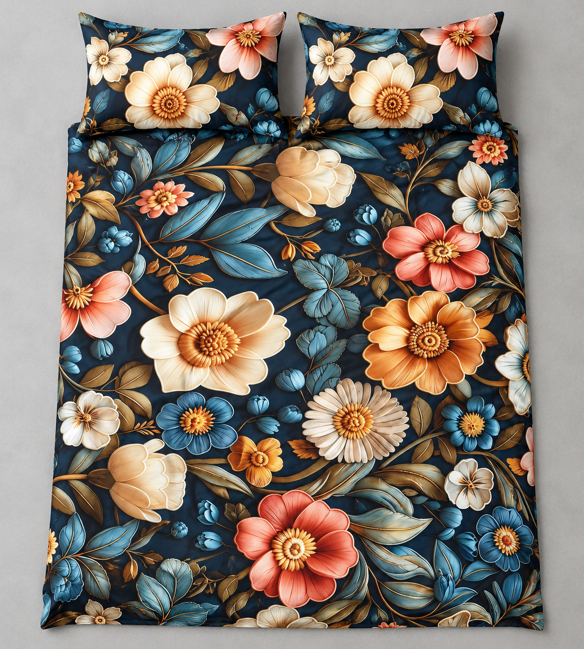 Heirloom Dusk | Ultra HD Digital Printed Bedsheets - 002