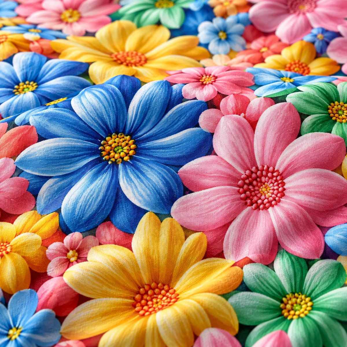 Rainbow Bloom | Ultra HD Digital Printed Bedsheets - 015