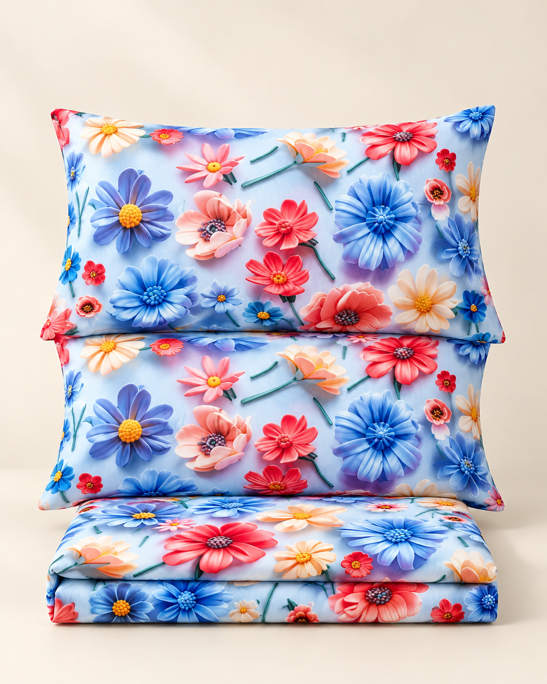 Cornflower Sky | Ultra HD Digital Printed Bedsheets - 003