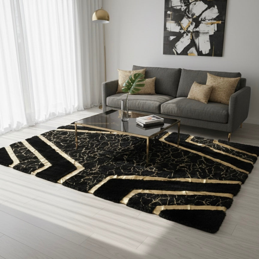 SuperSoft Fur with Gold Rug
