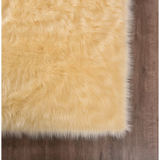Faux Fur Rug - Cream |4*6ft |