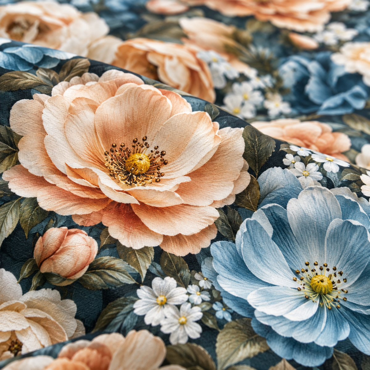 Apricot Dream | Ultra HD Digital Printed Bedsheets - 017