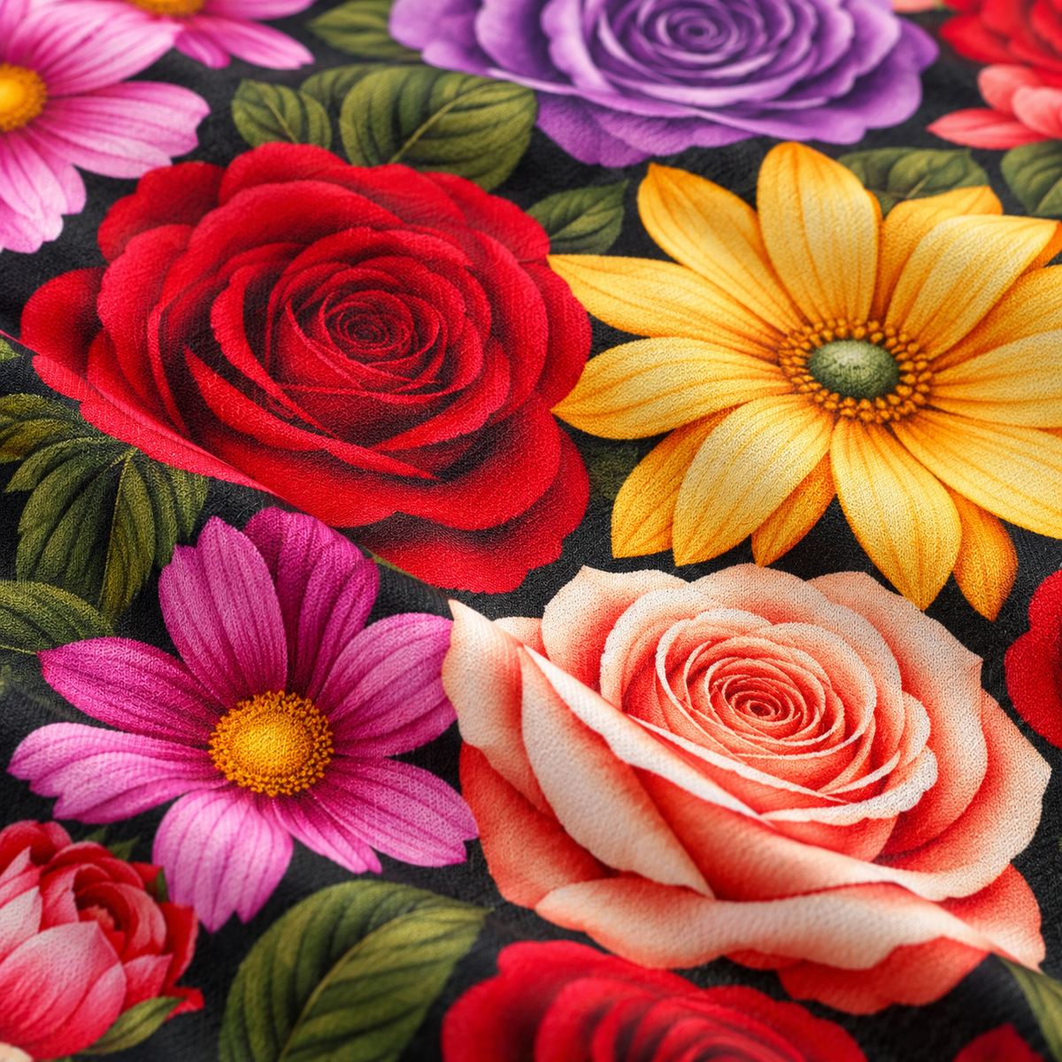 Crimson Carnival | Ultra HD Digital Printed Bedsheets - 009