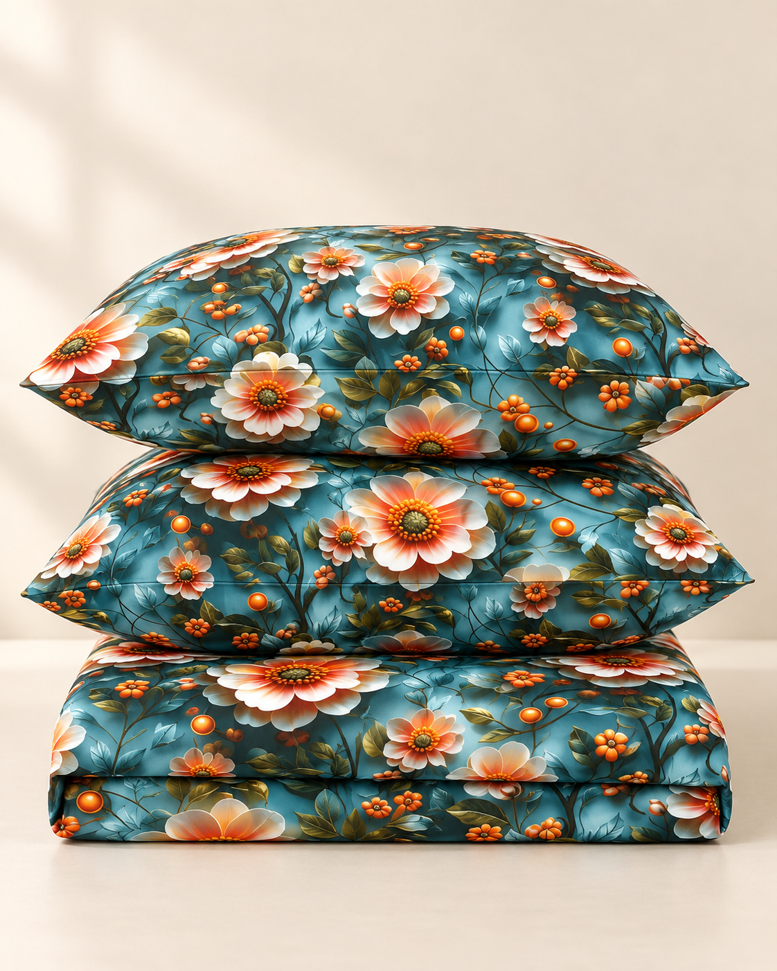Sunset Garden | Ultra HD Digital Printed Bedsheets - 020