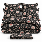 Ebony Bloom 6-Piece Comforter Set