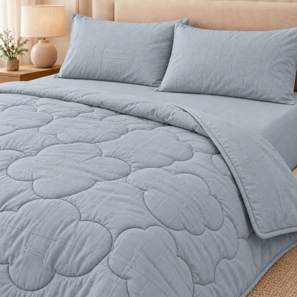 Misty Cloud 4-Piece Comforter Set