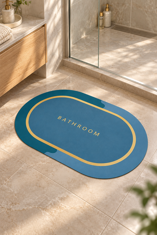 2 Pcs Water Absorbent Anti-Slip Mat