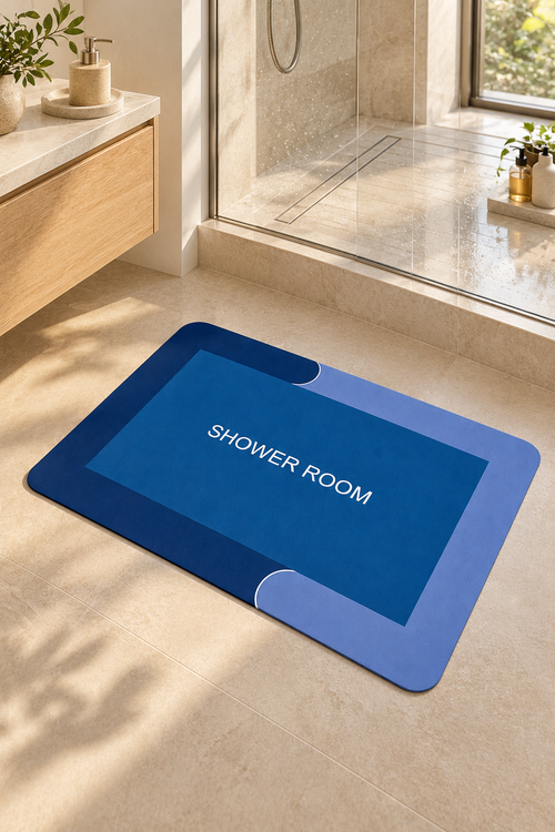 2 Pcs Water Absorbent Anti-Slip Mat