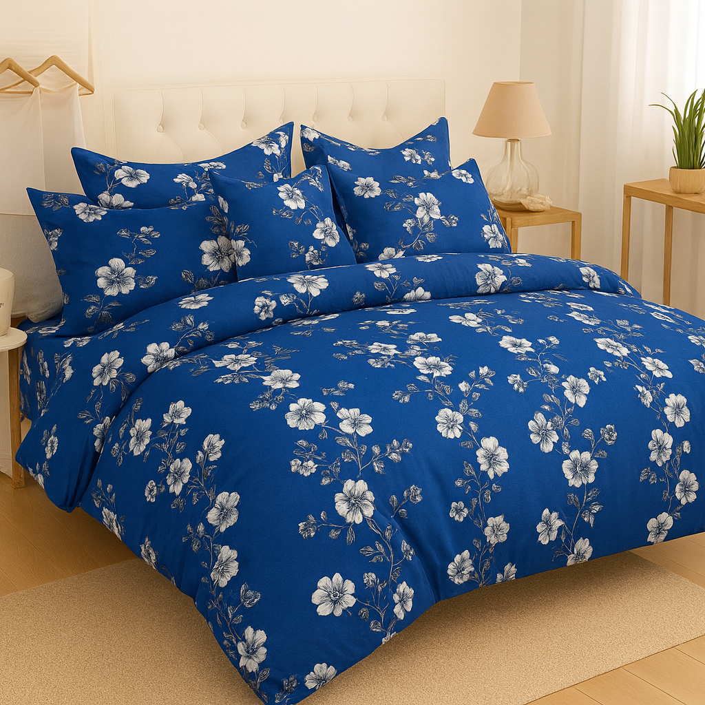 Azure - Bedsheet With 4 Pillowcase