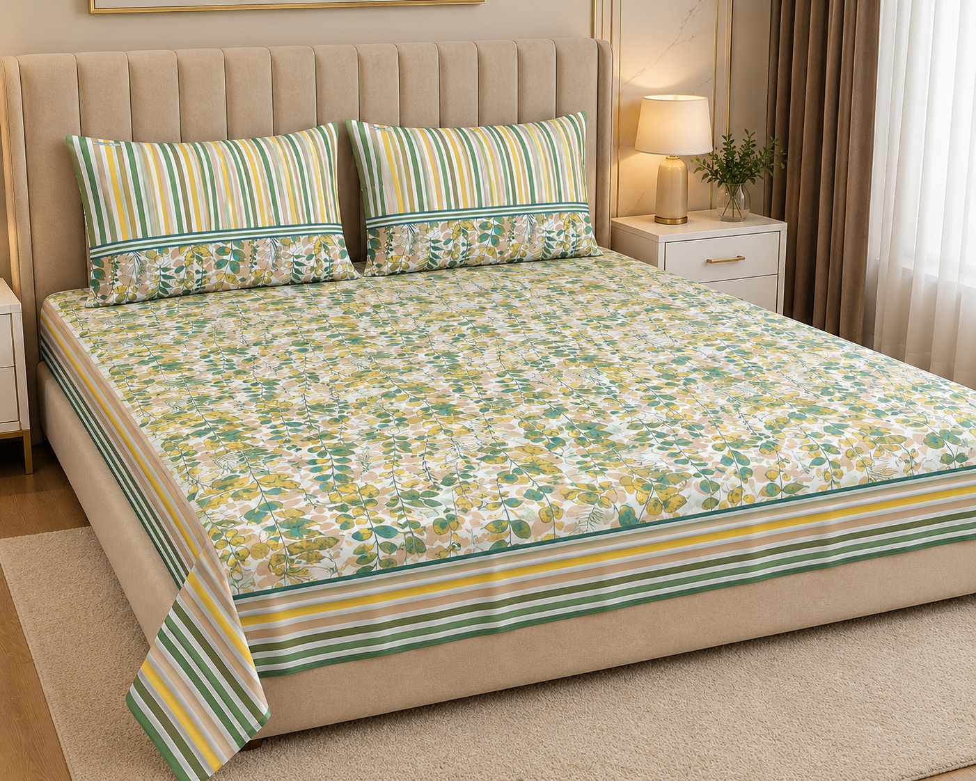 Olive Meadow -  Bedsheet