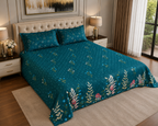 Ocean Teal Garden -  Bedsheet