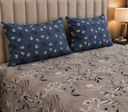 Blue Beige- Bedsheet