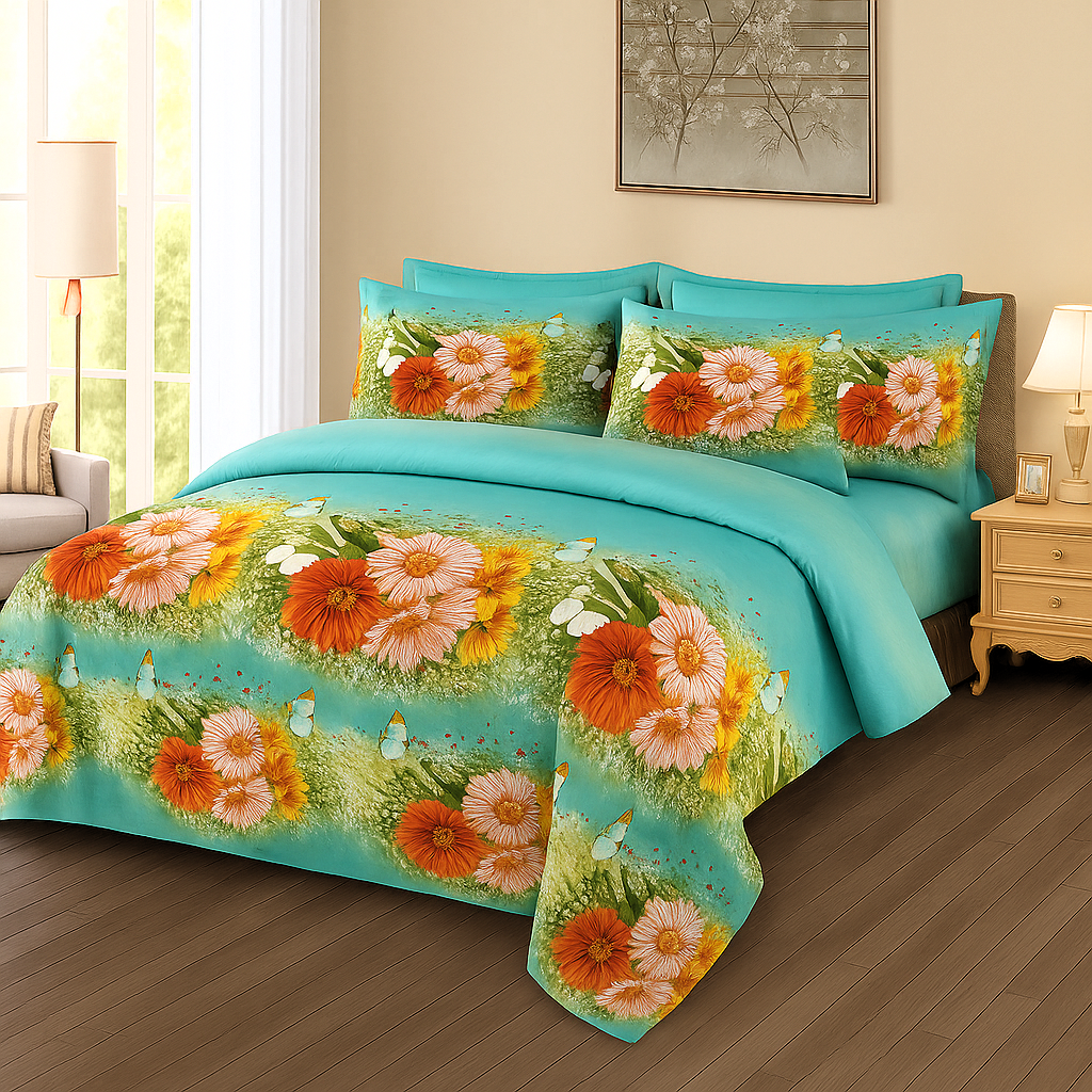 6-Piece Summer Comforter Set – Ultra-Light 100 GSM Filling
