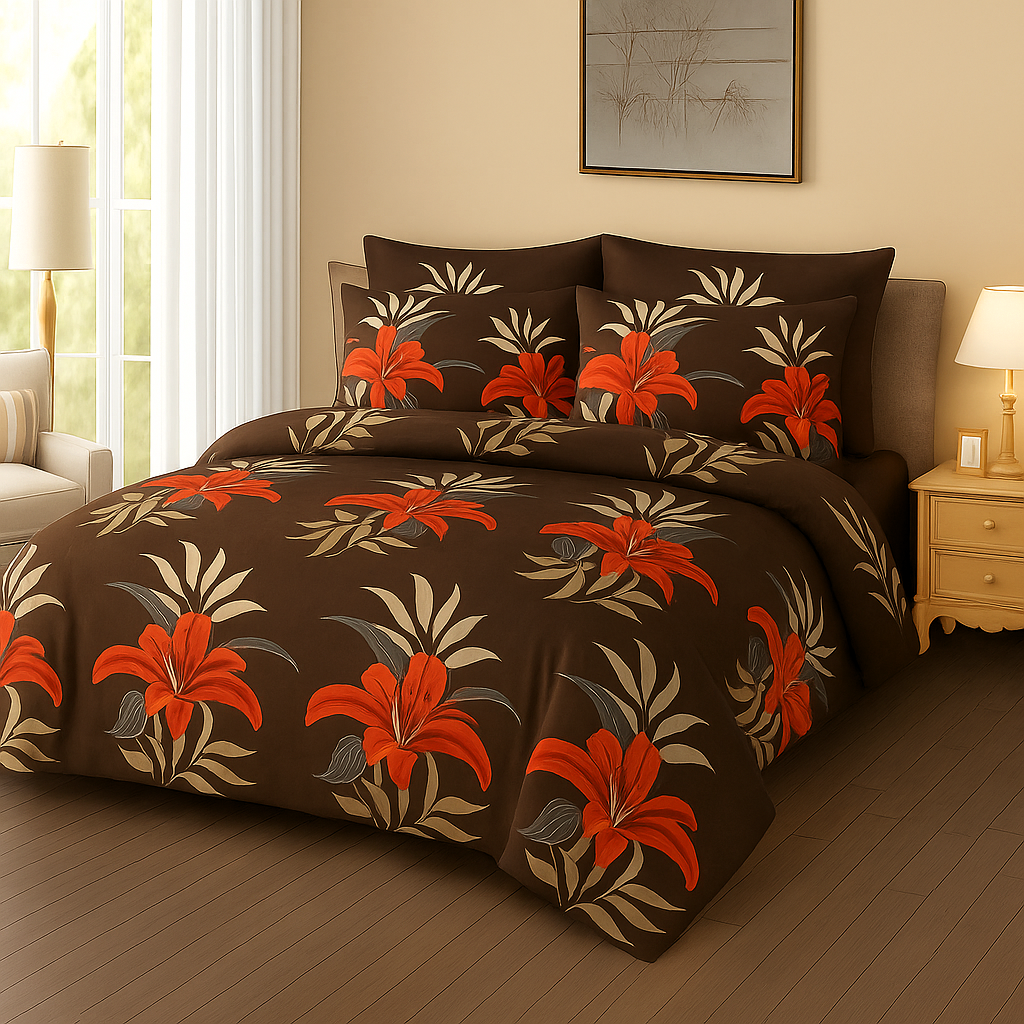 6-Piece Summer Comforter Set – Ultra-Light 100 GSM Filling