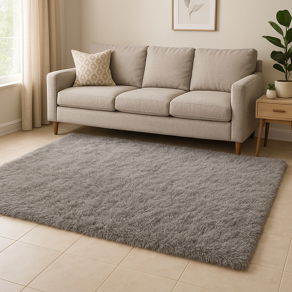Shaggy Rug-Grey|5*7ft