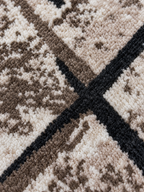 Jasper – Luxury Velvet Rug, Beige & Black Modern Design (LVB-310)