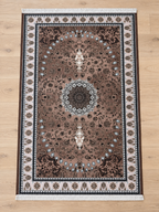 Quartz – Luxury Velvet Rug, Mocha Brown & Champagne (LVB-307)