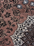 Quartz – Luxury Velvet Rug, Mocha Brown & Champagne (LVB-307)