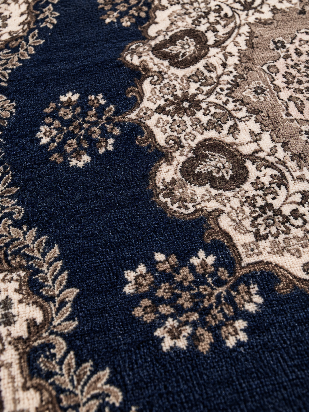 Lapis – Luxury Velvet Rug, Navy Blue Persian Design (LVB-303)