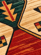 Vintage– Luxury Velvet Rug, Red & Cream Classic Design (LVC-300)