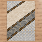 Travertine – Modern Rug, Beige & Grey Marble Design (MD-202)