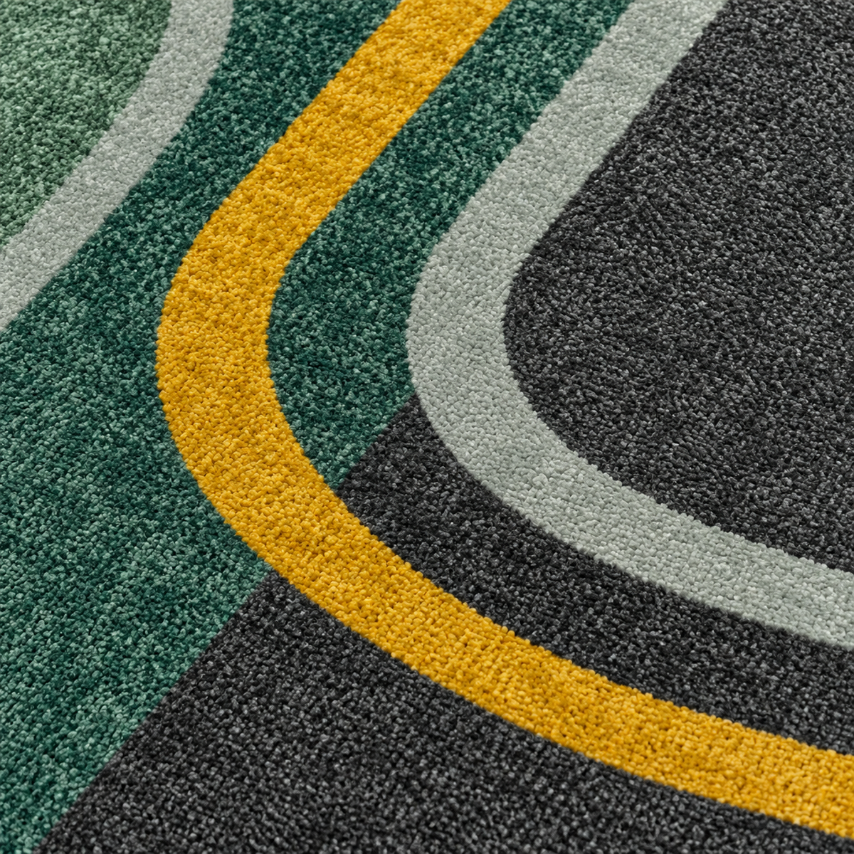 Jade – Modern Rug, Green & Gold Geometric Design (MD-217)