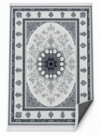 Smoke – Luxury Velvet Rug, Grey & Black Modern Design (LVC-501)