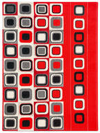 Ruby Mosaic – Double Bed Flannel Blanket