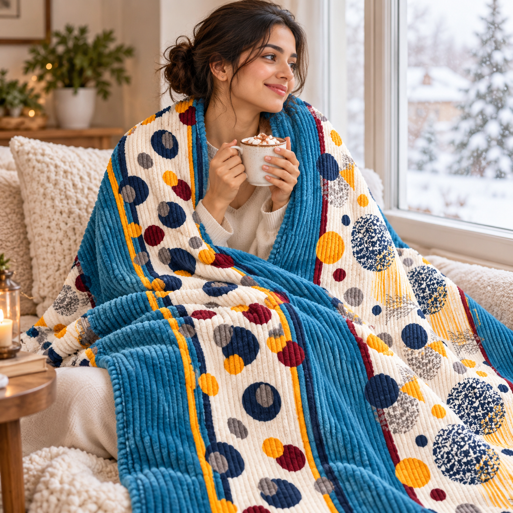 Blue Lagoon – Double Bed Flannel Blanket