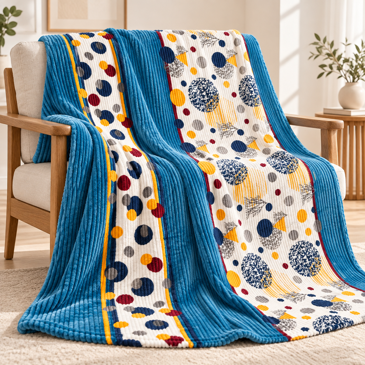 Blue Lagoon – Double Bed Flannel Blanket