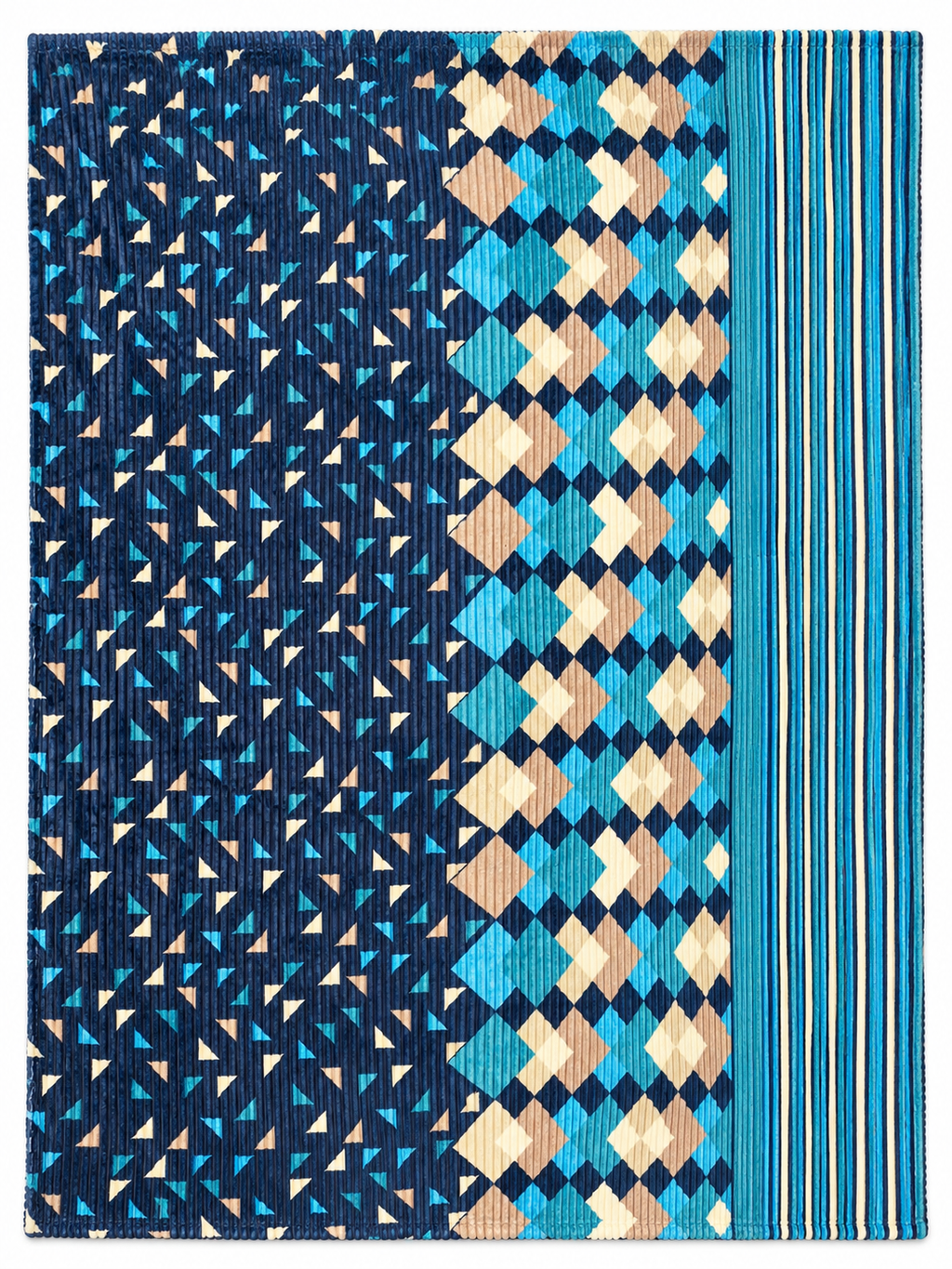 Midnight Prism – Double Bed Flannel Blanket