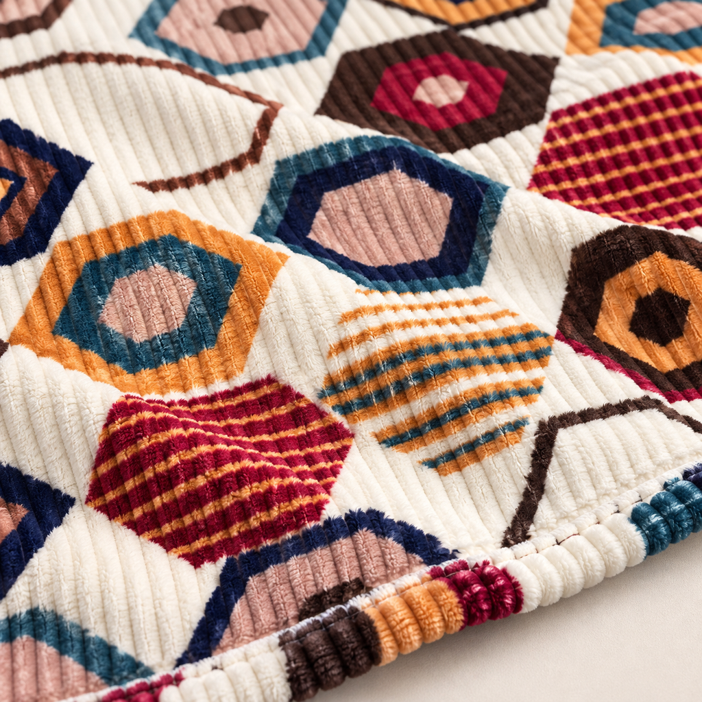 Honey Hex – Double Bed Flannel Blanket