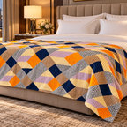 Amber Prism – Double Bed Flannel Blanket