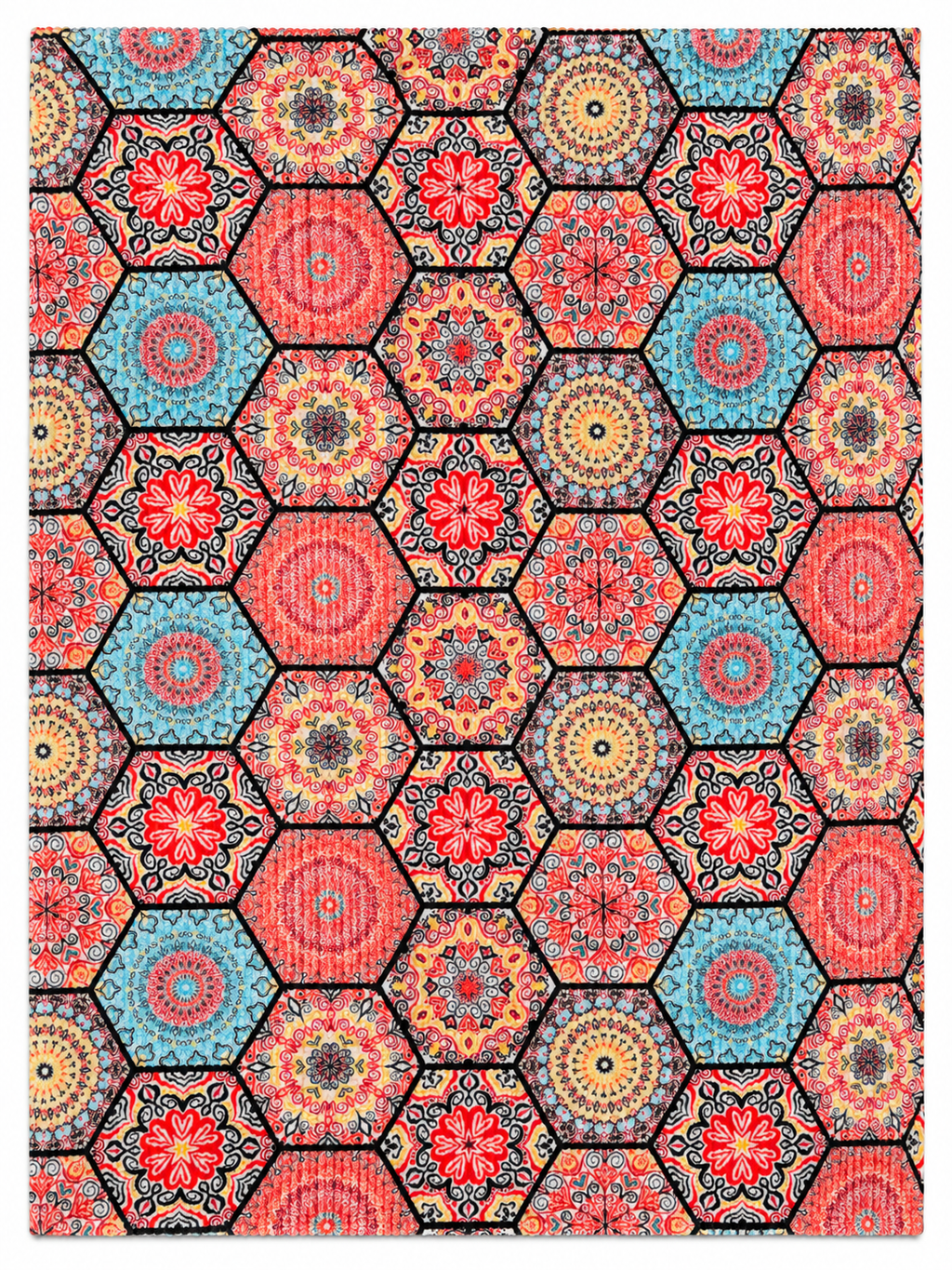 Marrakesh Bloom – Double Bed Flannel Blanket
