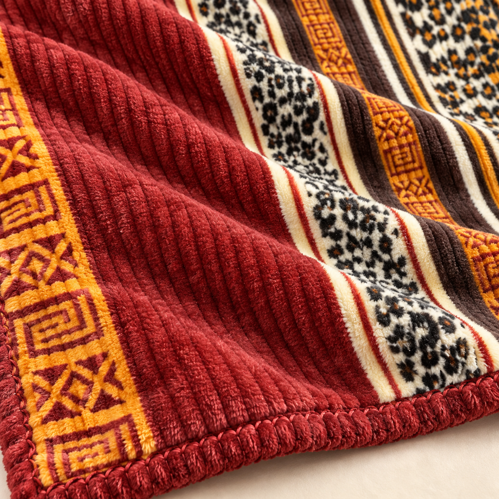 Royal Safari – Double Bed Flannel Blanket