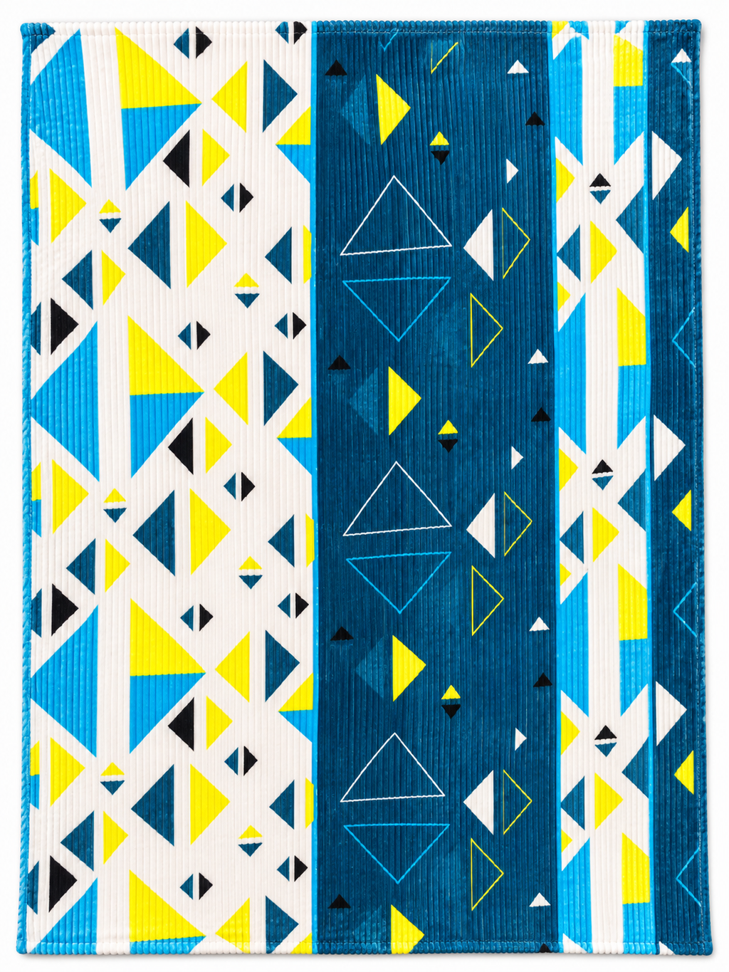 Aqua Prism – Double Bed Flannel Blanket