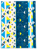 Aqua Prism – Double Bed Flannel Blanket