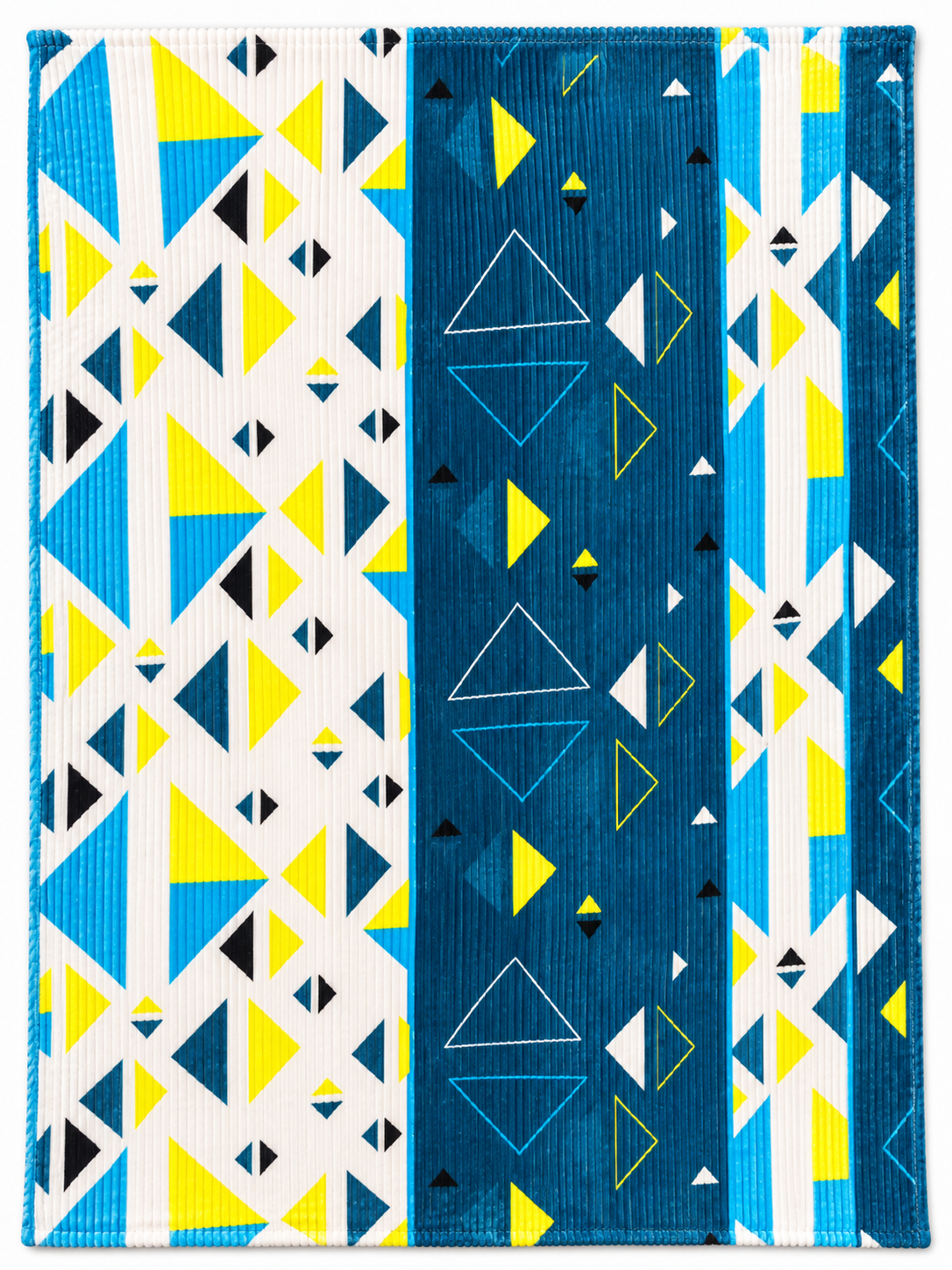 Aqua Prism – Double Bed Flannel Blanket