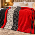 Scarlet Orbit – Double Bed Flannel Blanket