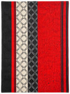 Scarlet Orbit – Double Bed Flannel Blanket