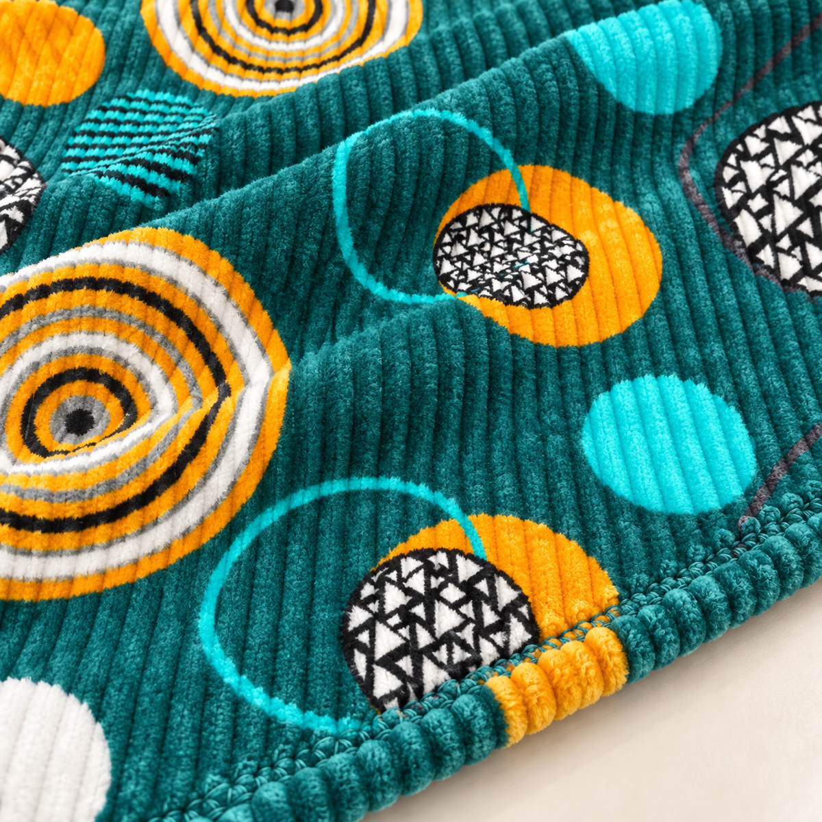 Emerald Halo – Double Bed Flannel Blanket