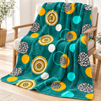 Emerald Halo – Double Bed Flannel Blanket