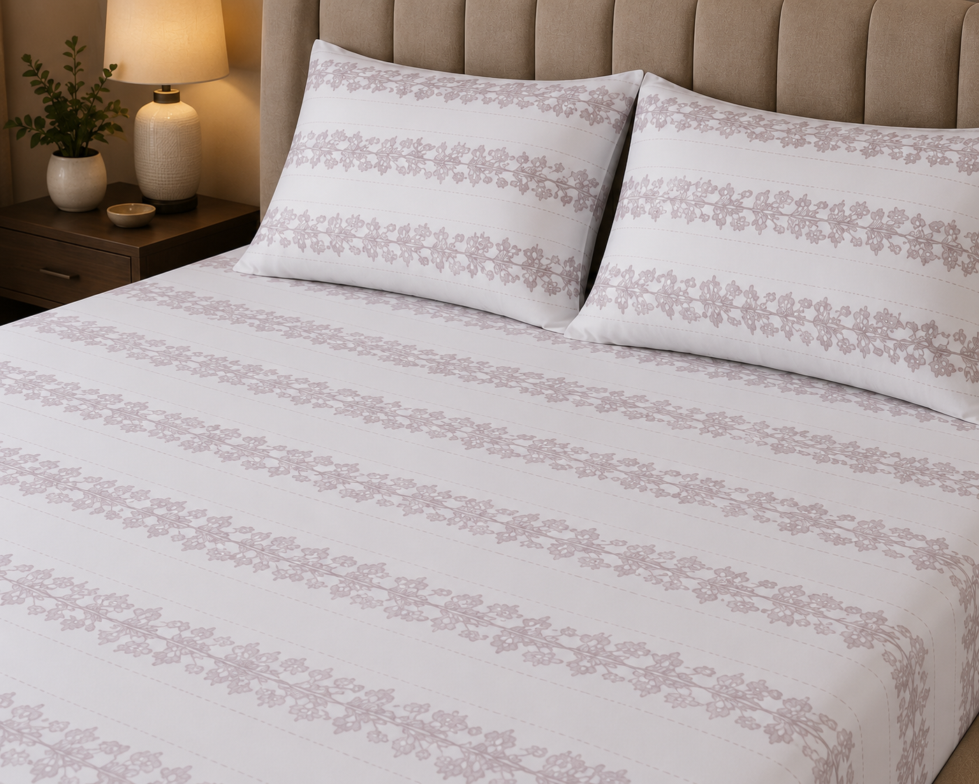 Mauve Elegance -  Bedsheet