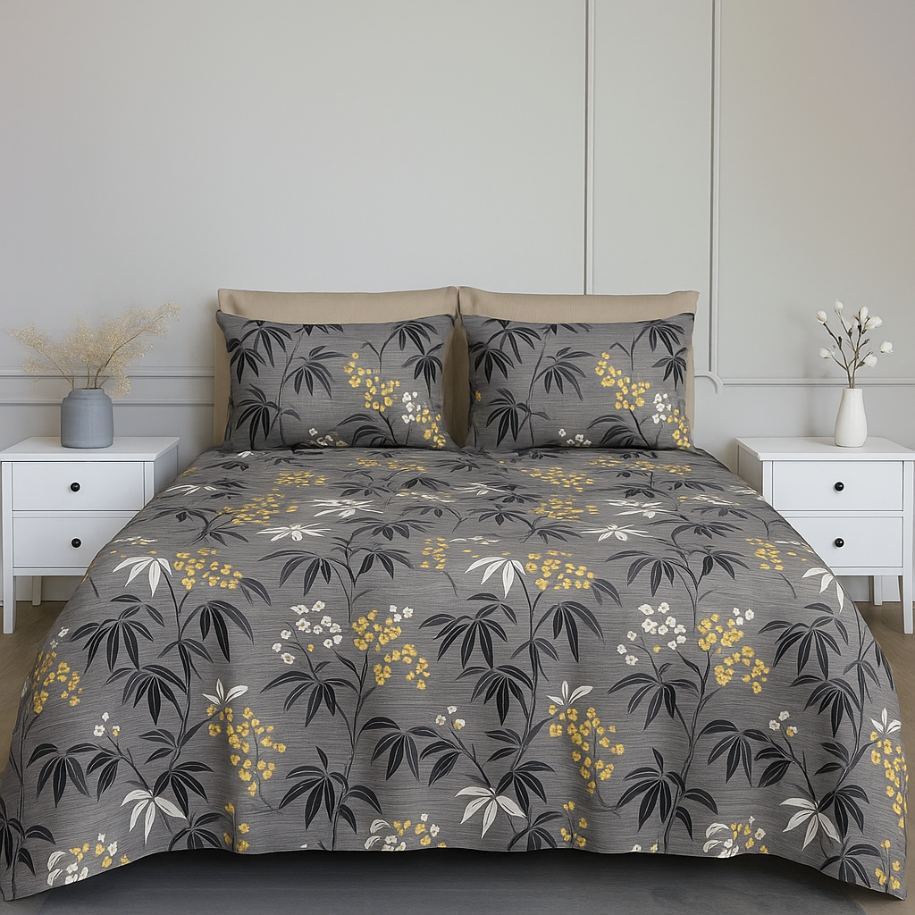 Bamboo Double Bed Sheet-3Pcs