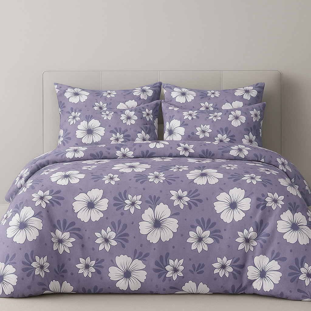 Soft Lilac - Quilt Cover Sets - 6Pcs