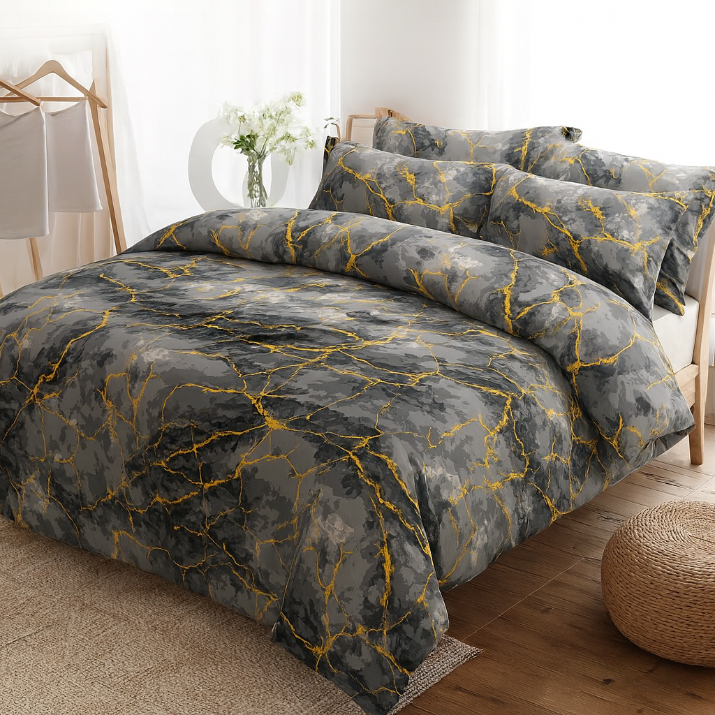 Marble Majesty - Quilt Cover Sets - 6Pcs