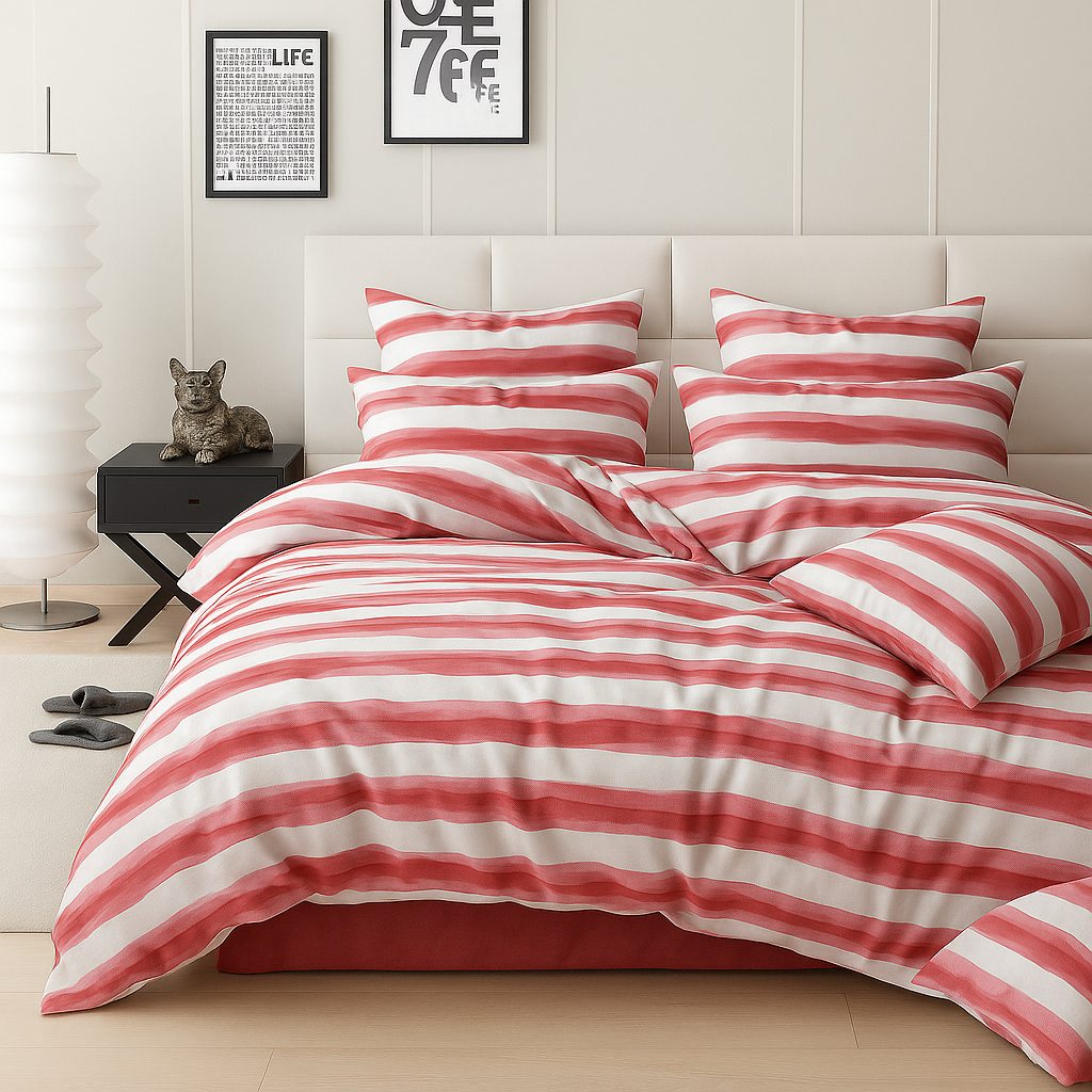 Classic Stripe - Quilt Cover Sets - 6Pcs