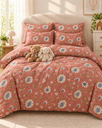 Indigo Petal 6-Piece Comforter Set