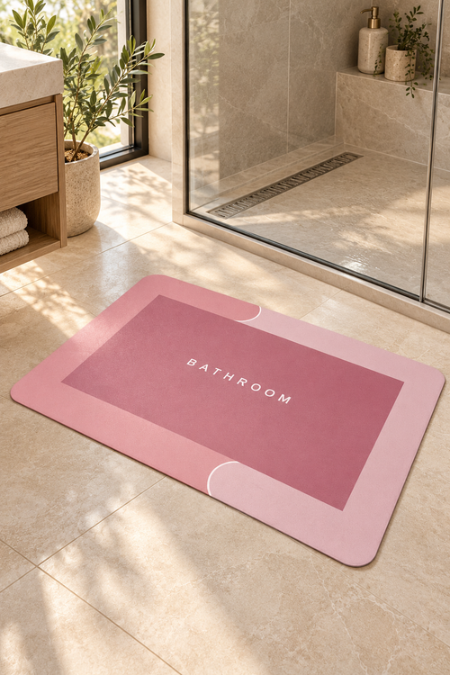 2 Pcs Water Absorbent Anti-Slip Mat