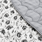 Midnight Tulip 4-Piece Reversible Comforter Set,
